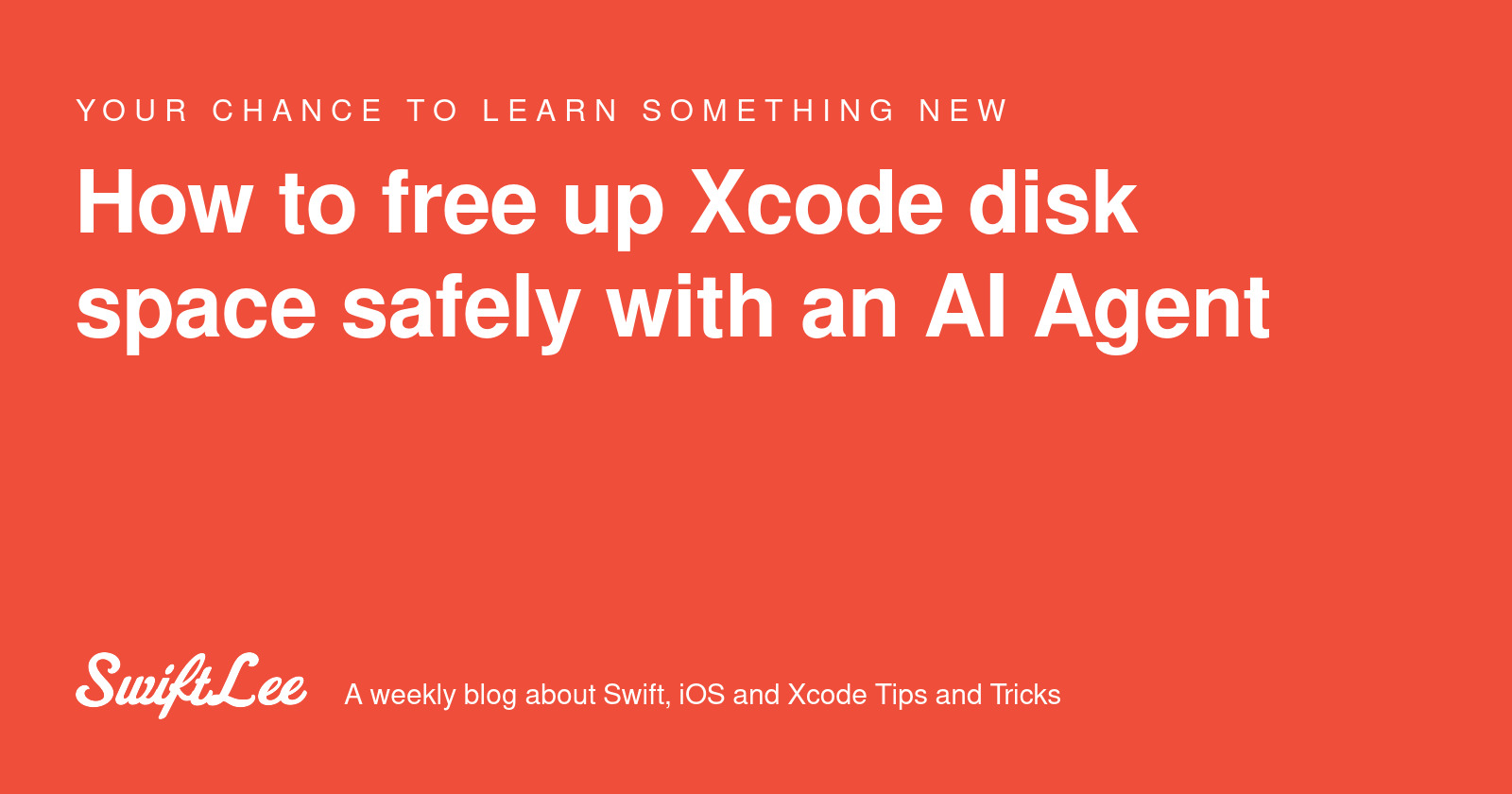 How to free up Xcode disk space safely with an AI Agent - SwiftLee