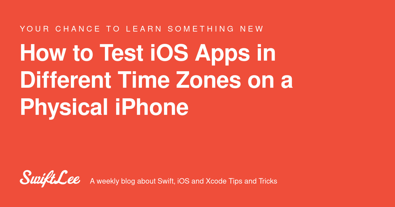 How to Test iOS Apps in Different Time Zones on a Physical iPhone - SwiftLee