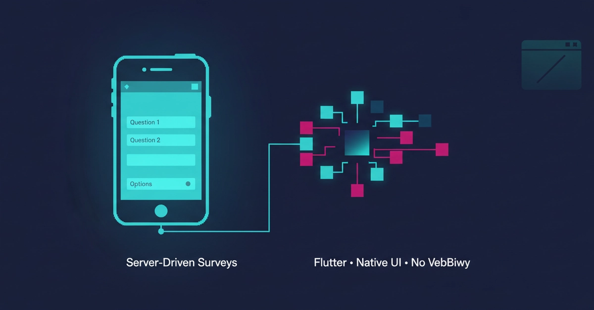 Building a Server-Driven Survey Engine in Flutter Without a WebView - DEV Community