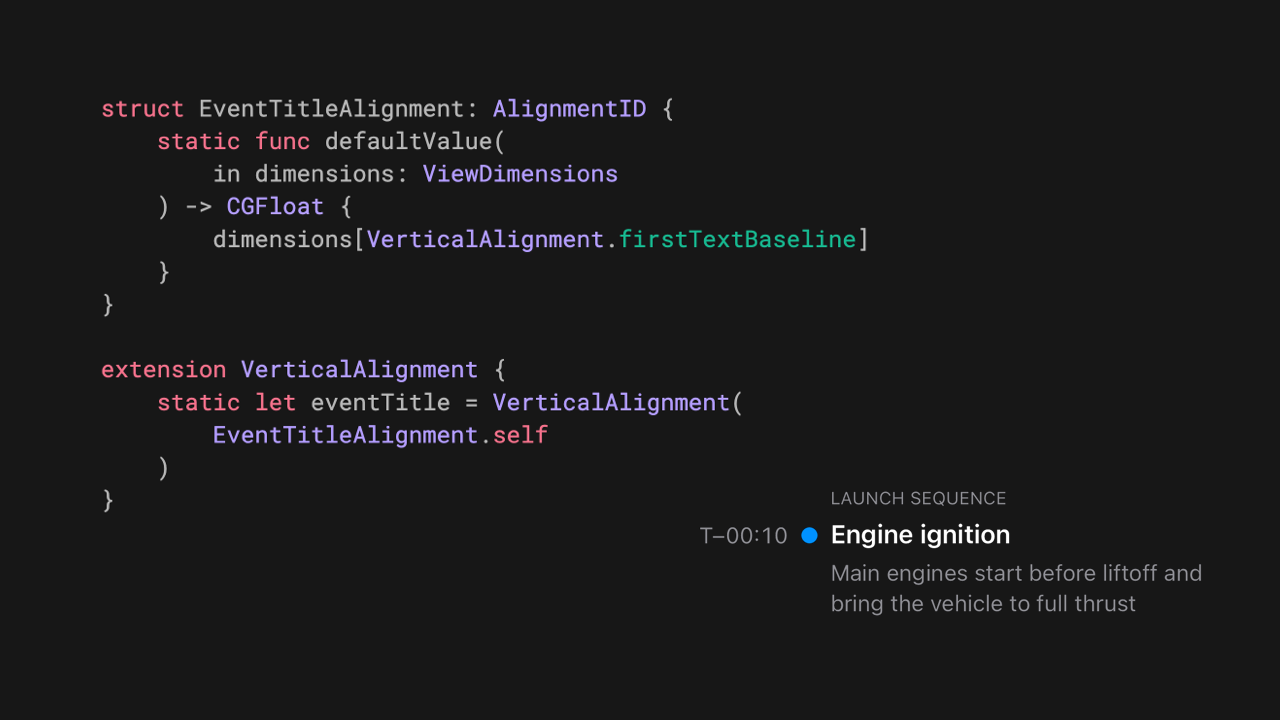 Alignment guides in SwiftUI social preview