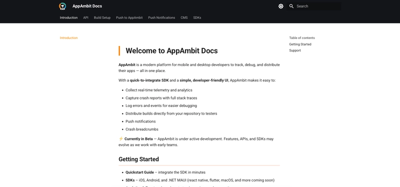 Documentação AppAmbit