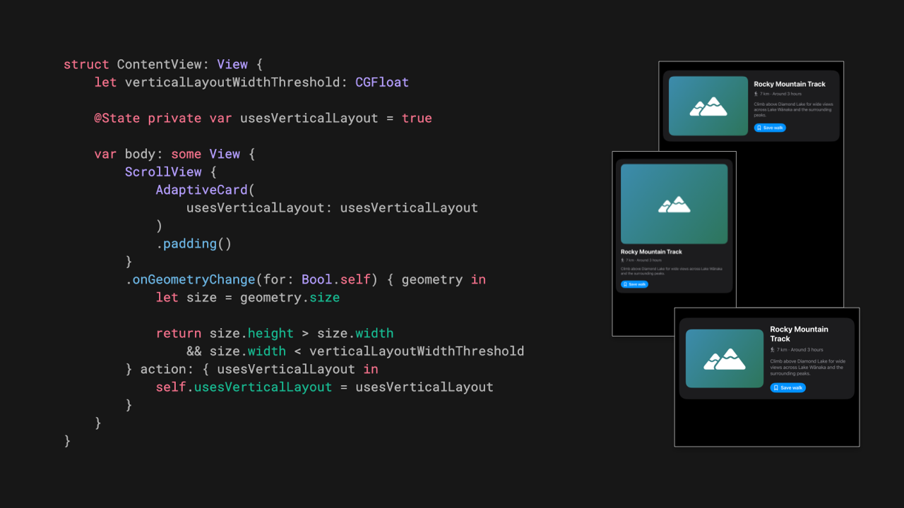 Responding to geometry changes in SwiftUI social preview