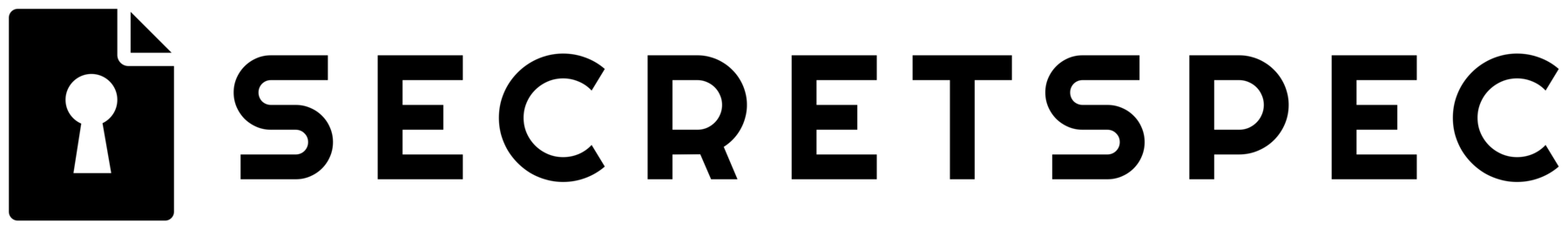 O novo logotipo do SecretSpec documento-e-chave