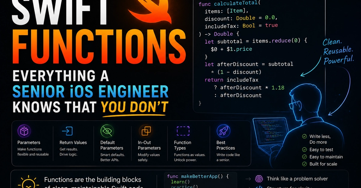 Swift Mastery Series - Part 6: Swift Functions - DEV Community