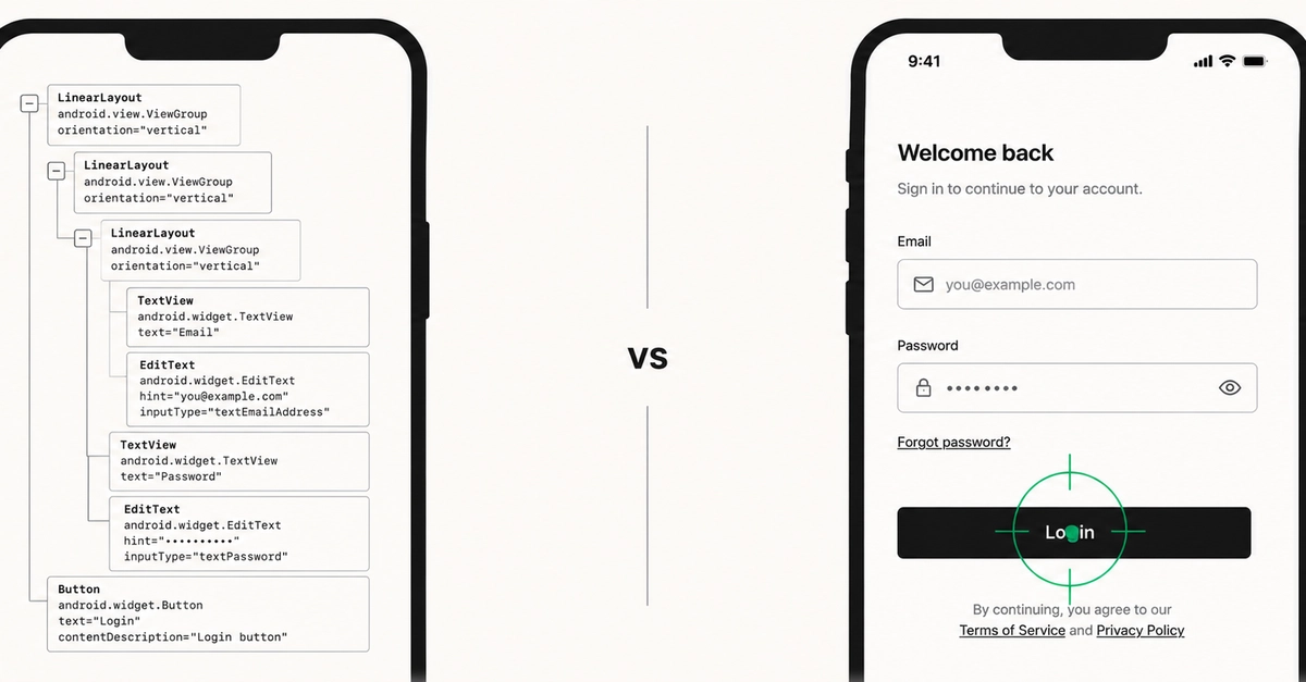 Locator-based vs vision-based mobile app testing - DEV Community